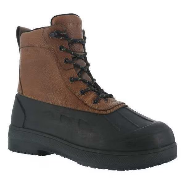Size 12XW Men's 8 in Work Boot Composite Work Boot, Brown/Black, IRON AGE, Mfr# IA9650