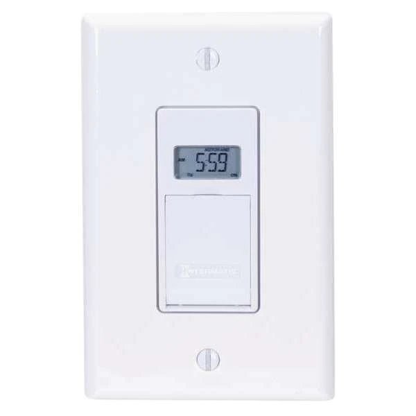 Timer, Digital, 120V, 12A, Wall Switch, Intermatic, Mfr#: EJ600