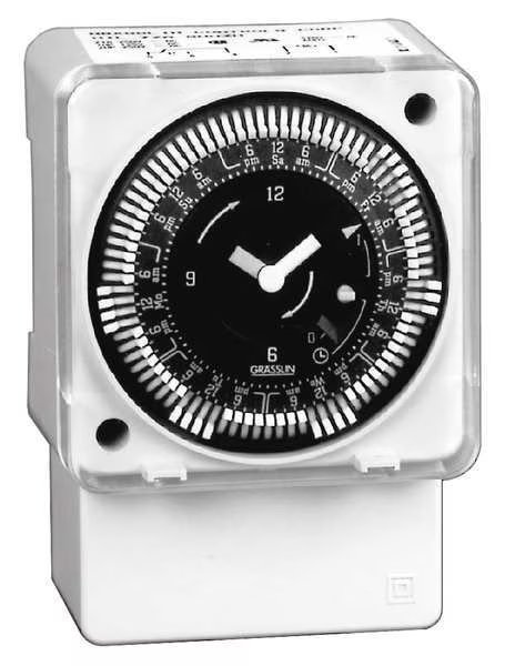 Electromechanical Timer, 7-Day, SPDT, Intermatic, Mfr#: MIL72ASWUZH-120