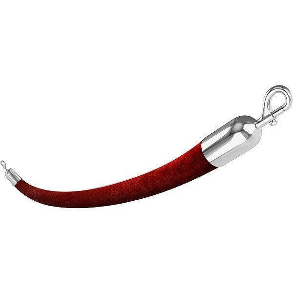 Barrier Rope, Velvet, 6 ft L, Visiontron, Mfr#: 840RD72HE-PS1
