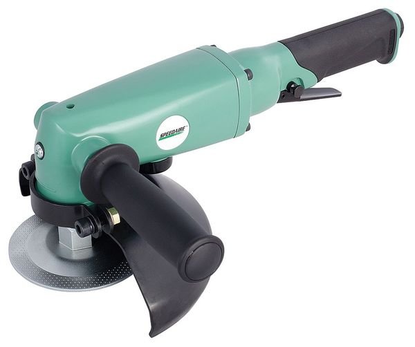 Type 27 Angle Grinder, 3/8 in NPT Female Air Inlet, Medium Duty, 8,500 RPM, 1.0 hp, SPEEDAIRE, Mfr# 21AA91
