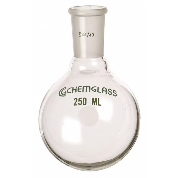 Round Bottom Flask, 125mL, CHEMGLASS, Mfr# CG-1506-08