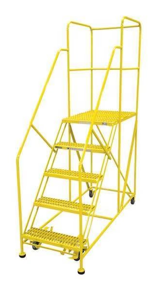 Work Platform, 5 Step, Steel, 86In. H., Cotterman, Mfr#: 5WP2436RA3B4B8AC2P6