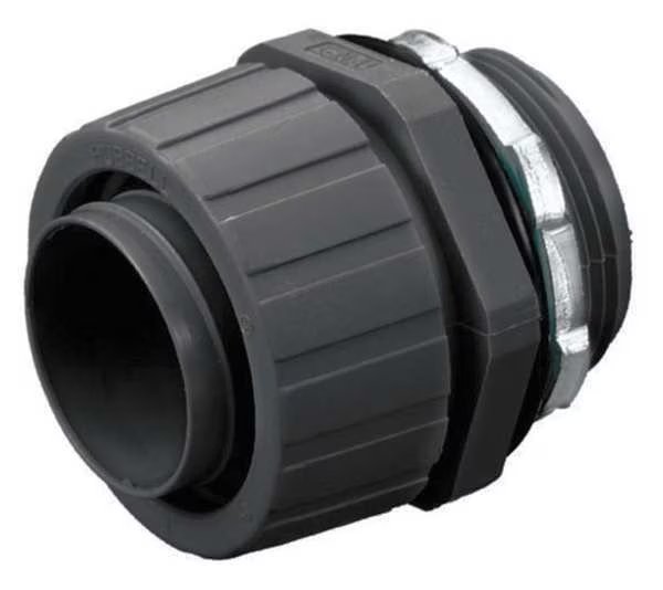Insulated Connector, 1-1/2 In., Nylon, HUBBELL WIRING DEVICE-KELLEMS, Mfr# P150NBK
