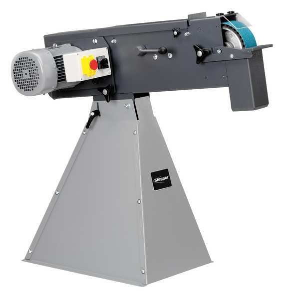 Pedestal Belt Grinder, 4 hp, 3 x 79 Disc Dia, 0 to 3600 RPM Disc Speed, Corded, 220.0 V, Fein, Mfr#: 79012209233