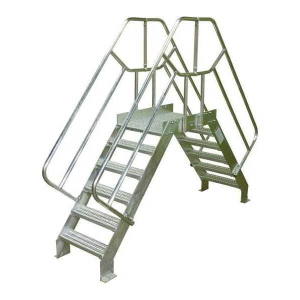 Crossover Bridge, 4 Step, Aluminum, 74In. H, Cotterman, Mfr#: 4SCA36A7C50P3