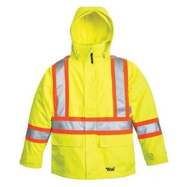 Viking CSA 300D 3-in-1 Safety Parka - Green, VIKING, Mfr# 6400JG-XXXXL