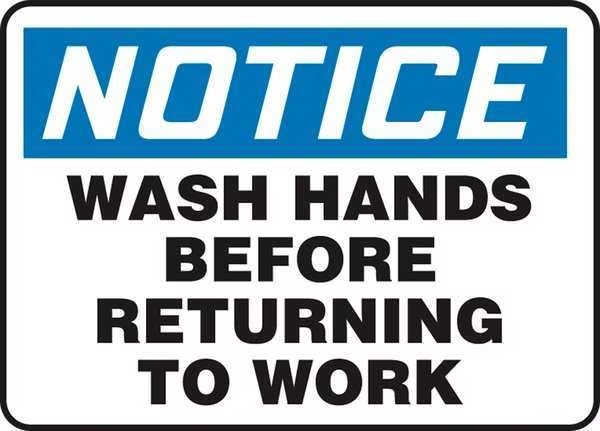 Notice Sign, Adhsv Vinyl, 7x10