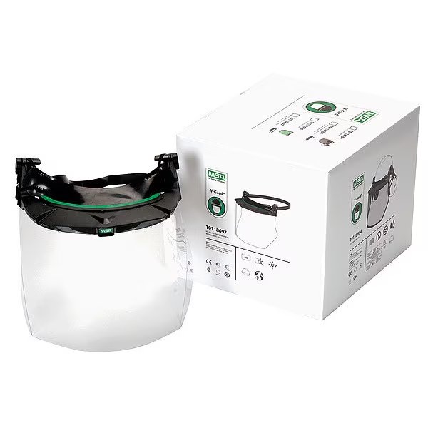 Faceshield Bracket and Visor, Clear, MSA SAFETY, Mfr# 10118697