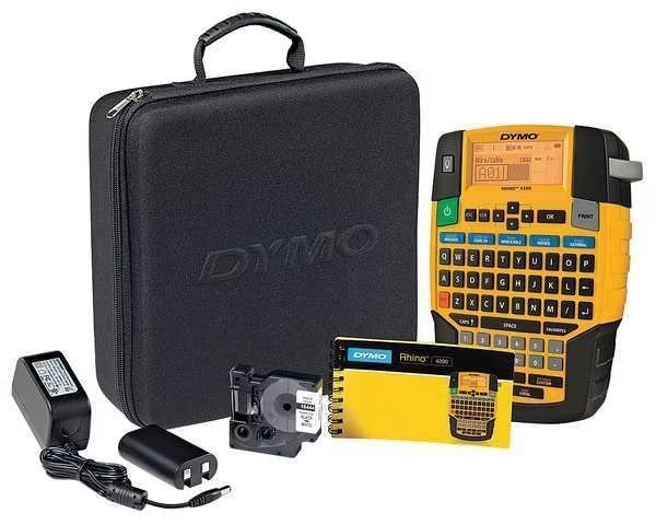 Portable Label Printer, RHINO(R) Series, Single Color Capability, Dymo, Mfr#: 1835374