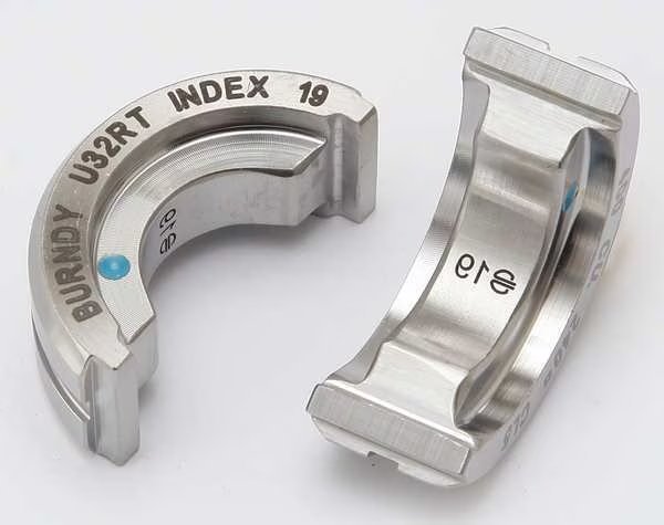 Type U Crimping Die, Blue, Cable Range: 400 Kcmil, BURNDY, Mfr# U32RT