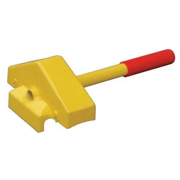 Rail Car Wheel Chock, Steel, Yellow, EnjoyTool select, Mfr# 22XW91