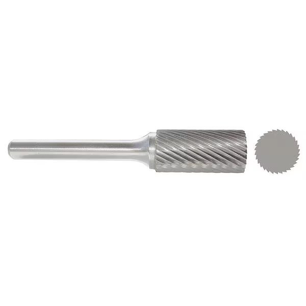 Carbide Bur, Cylinder, 1/4 In, 1/8 Shank, EnjoyTool select, Mfr# 310-001015