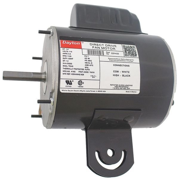 Motor, DAYTON, Mfr# 22YH23