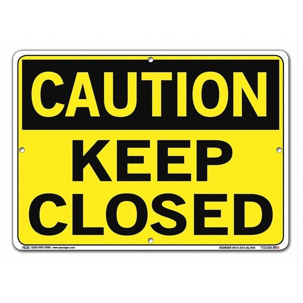 Aluminum Sign, 10-1/2
