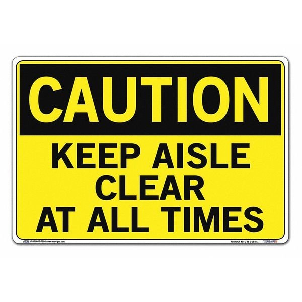 Vinyl Label Sign, 12-1/2