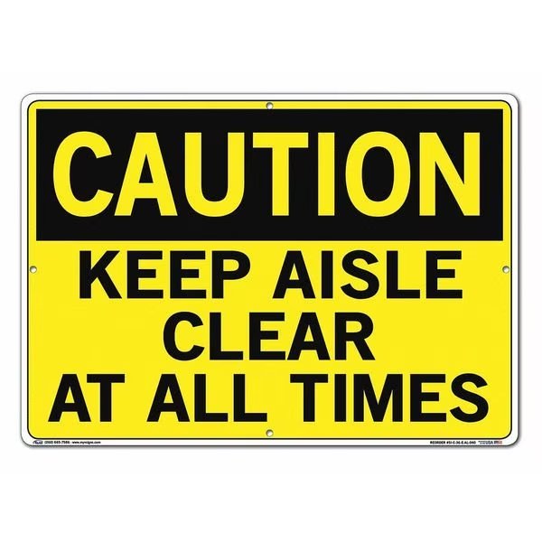 Aluminum Sign, 14-1/2