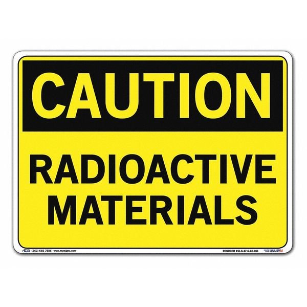 Vinyl Label Sign, 10-1/2