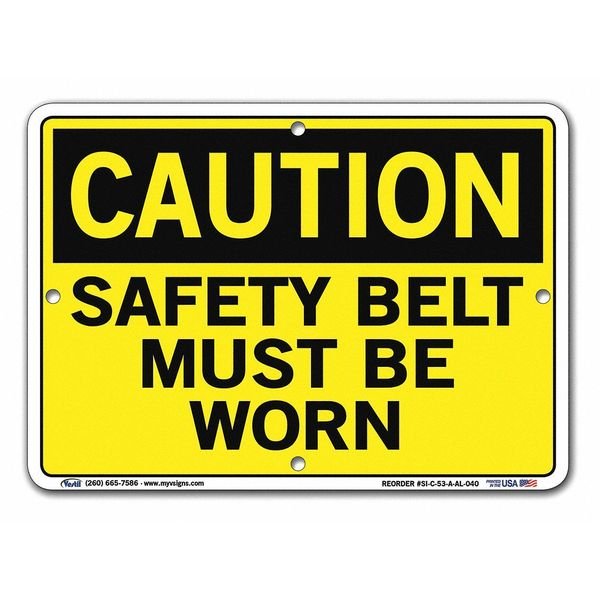 Sign, Caution, 10.5x7.5
