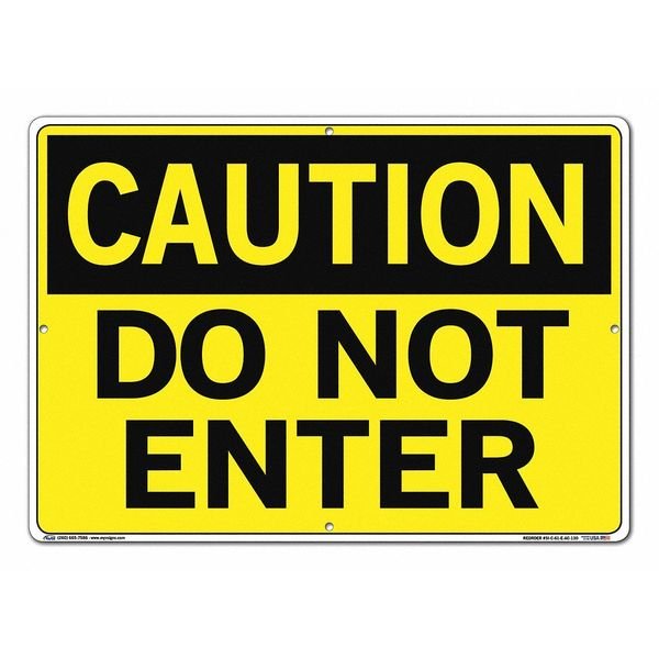 Aluminum Composite Sign, 14-1/2