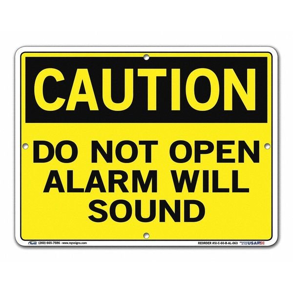 Aluminum Sign, 9-1/2