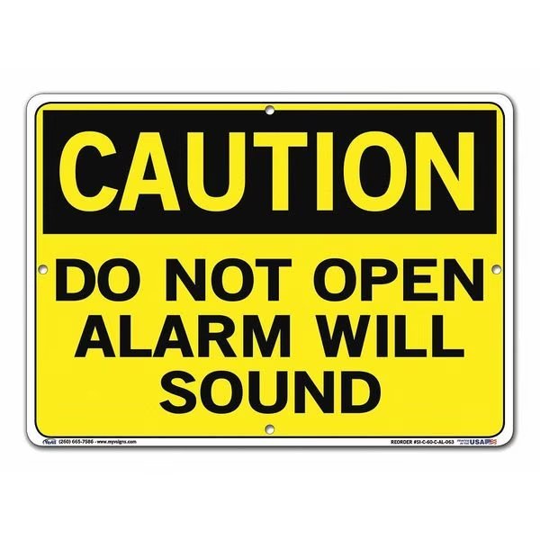 Aluminum Sign, 10-1/2