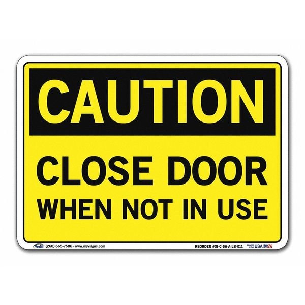 Vinyl Label Sign, 7-1/2