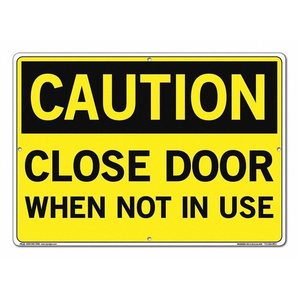 Aluminum Sign, 14-1/2