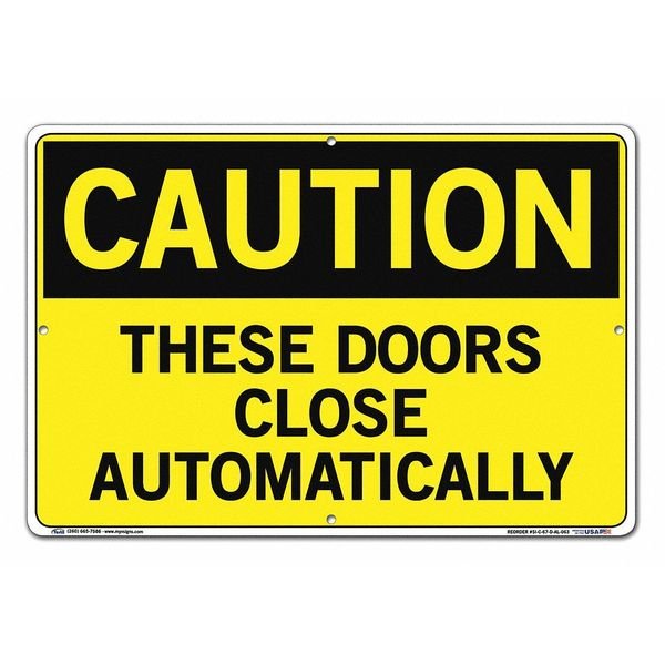 Aluminum Sign, 12-1/2