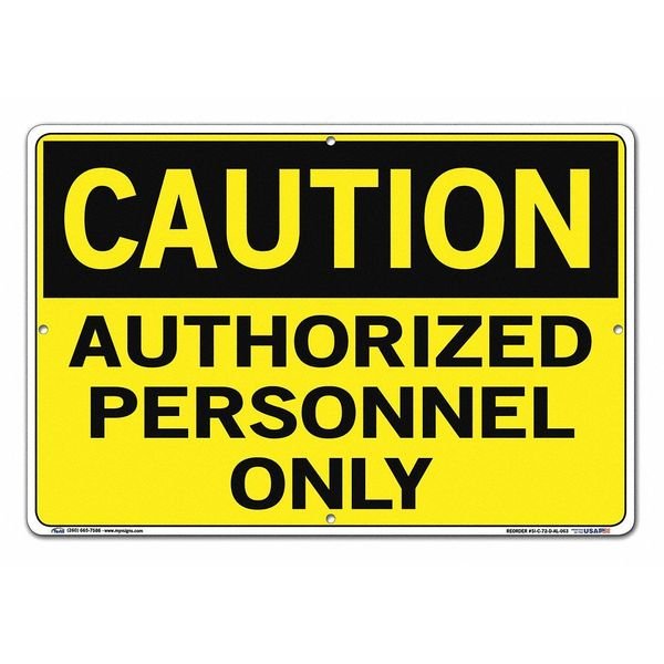 Aluminum Sign, 12-1/2