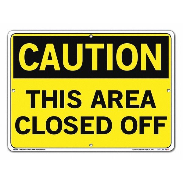Aluminum Sign, 10-1/2