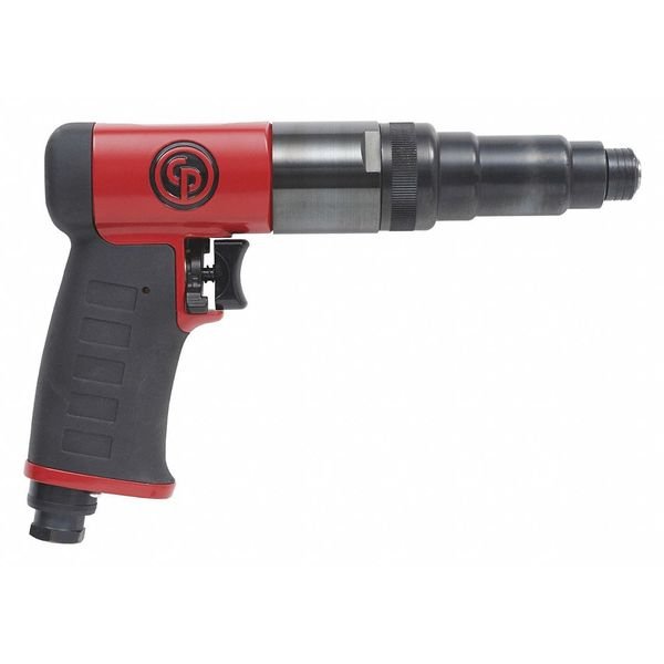 1/4 Inch Hex Shank Air Screwdriver, Non-Shut-off-clutch, Max Torque 7 ft. lbf / 9.5 Nm - 800 RPM, CHICAGO PNEUMATIC, Mfr# CP2817