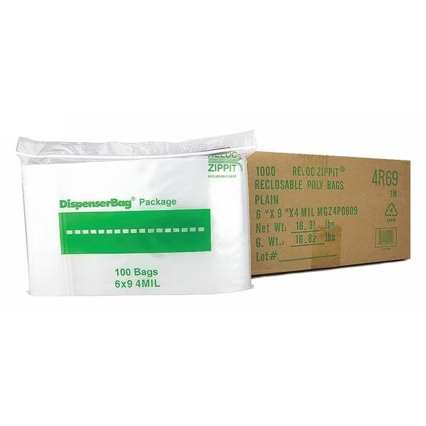 Reclosable Poly Bag 4-MIL, 6