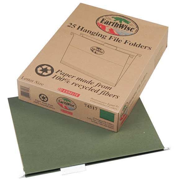 Hanging File Folder, Standard Green, PK25, PENDAFLEX, Mfr# PFX74517