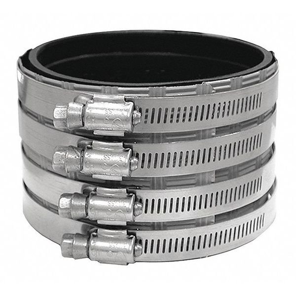 Coupling, No Hub, Medium Duty, 1-1/2, JONES STEPHENS, Mfr# U97001