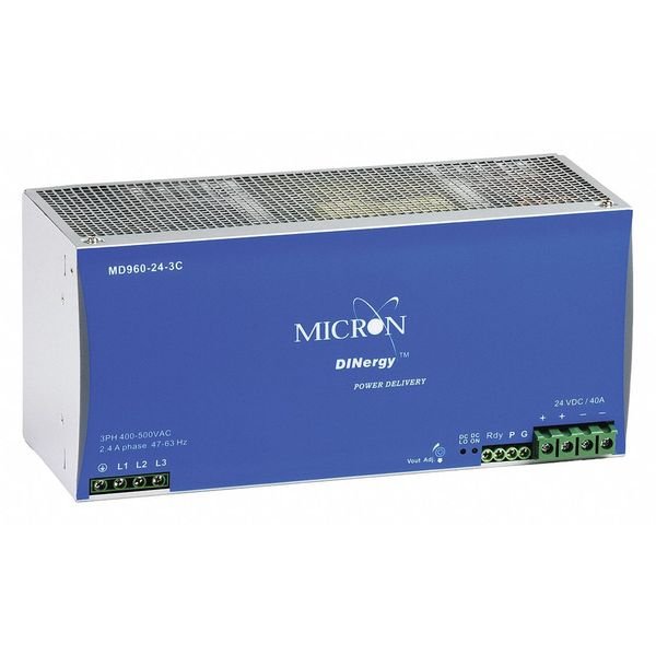 DC Power Supply 22.5 to 28.5VDC 3-phase, DINERGY, Mfr# MD960-24-3C