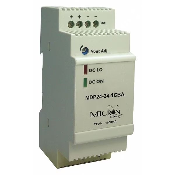 DC Power Supply, 24V DC, 24W, Dinergy, Mfr#: MDP24-24-1CBA