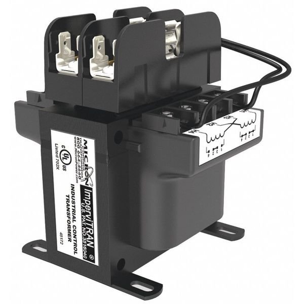 Transformer 100VA Primary Fuse 4.5 In. H, IMPERVITRAN, Mfr# B100BTW37RX