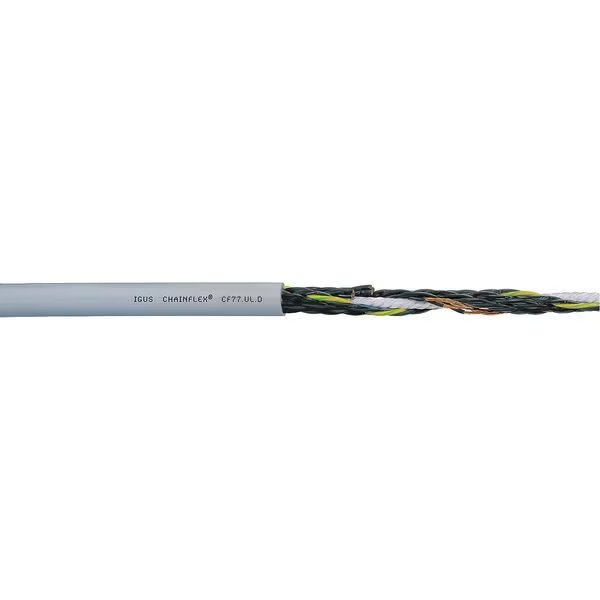 16 AWG 7 Conductor Continuous Flex Control Cable 300V GY, CHAINFLEX, Mfr# CF77-UL-15-07-1
