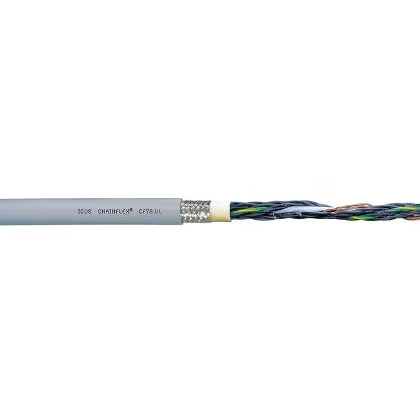 20 AWG 5 Conductor Continuous Flex Control Cable 300V GY, CHAINFLEX, Mfr# CF78-UL-05-05-25