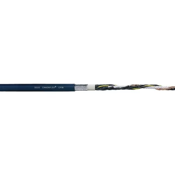 12 AWG 4 Conductor Continuous Flex Control Cable 300V BL, CHAINFLEX, Mfr# CF10-40-04-1
