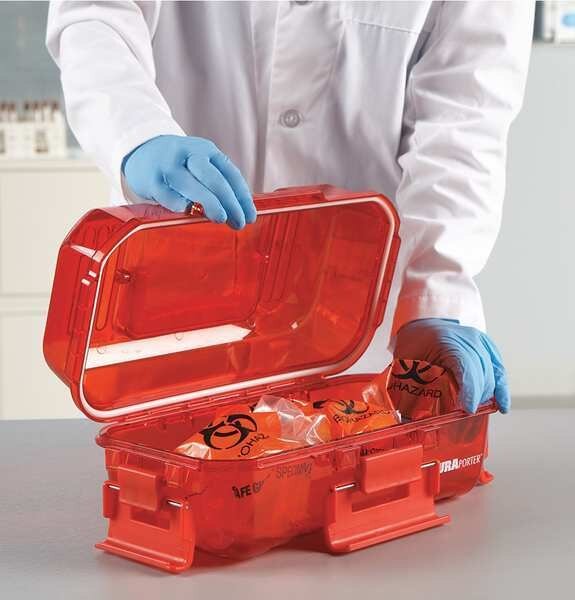 Utility Carrier, Polycarbonate, Red, Heathrow Scientific, Mfr#: HS120077
