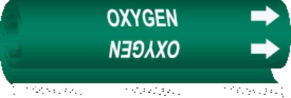 Pipe Marker, Oxygen, 5735-II, Brady, Mfr#: 5735-II