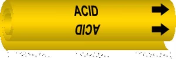 Pipe Marker, Acid, 5624-I, BRADY, Mfr# 5624-I