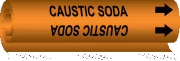 Pipe Marker, Caustic Soda, 5807-II, BRADY, Mfr# 5807-II
