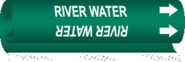 Pipe Marker, River Water, 5753-O, BRADY, Mfr# 5753-O