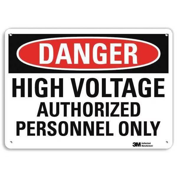 Plastic Danger Sign, 4 Holes, 10