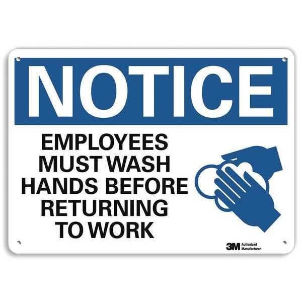 Notice Sign, 14x10 In., English, U1-1045-RA_14X10, LYLE, Mfr# U1-1045-RA_14X10