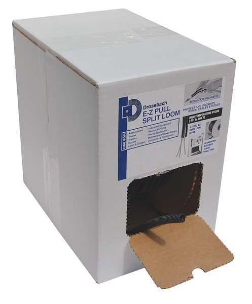 Corrugated Tubing, Nylon, 1 in., 50 ft, Drossbach, Mfr#: DB100NDB-GRGR