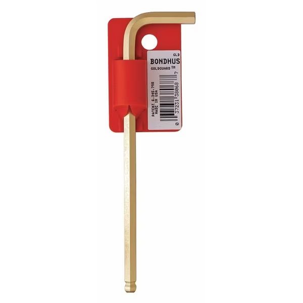 Metric L-Shape Ball Hex Key, 17 mm Tip Size, BONDHUS, Mfr# 38086